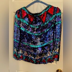 Vintage women’s sequin top. Size large.
